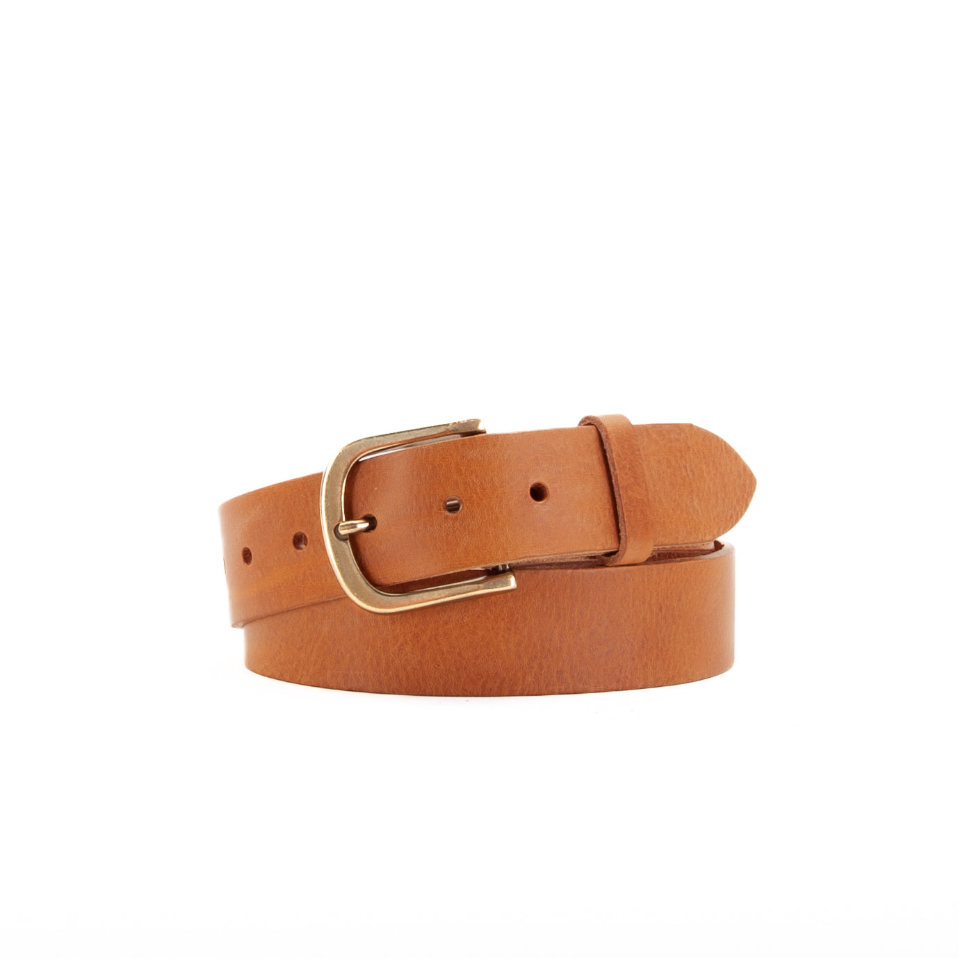Leather Jeans Belt - Tan