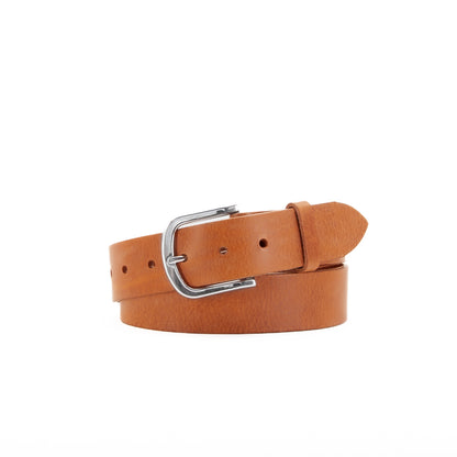 Leather Jeans Belt - Tan