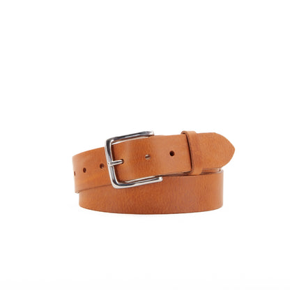 Leather Jeans Belt - Tan