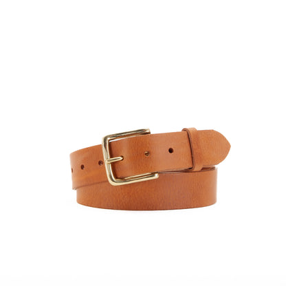 Leather Jeans Belt - Tan
